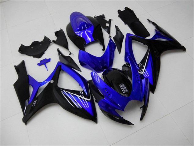 2006-2007 Blue Glossy Black Suzuki GSXR 600/750 Motorcycle Fairings