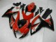 2006-2007 Red Glossy Black Suzuki GSXR 600/750 Motorcycle Fairings