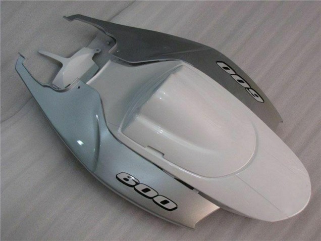 2006-2007 White Silver Suzuki GSXR 600/750 Motorcycle Fairings