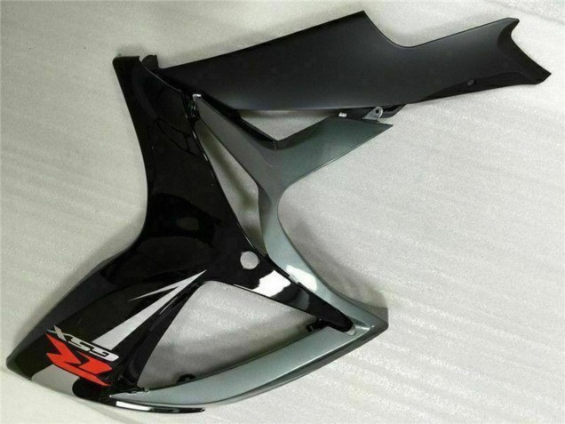 2006-2007 Silver Grey Glossy Black Red Suzuki GSXR 600/750 Motorcycle Fairings
