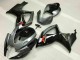 2006-2007 Silver Grey Glossy Black Red Suzuki GSXR 600/750 Motorcycle Fairings