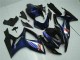 2006-2007 Glossy Black Blue Suzuki GSXR 600/750 Motorcycle Fairings