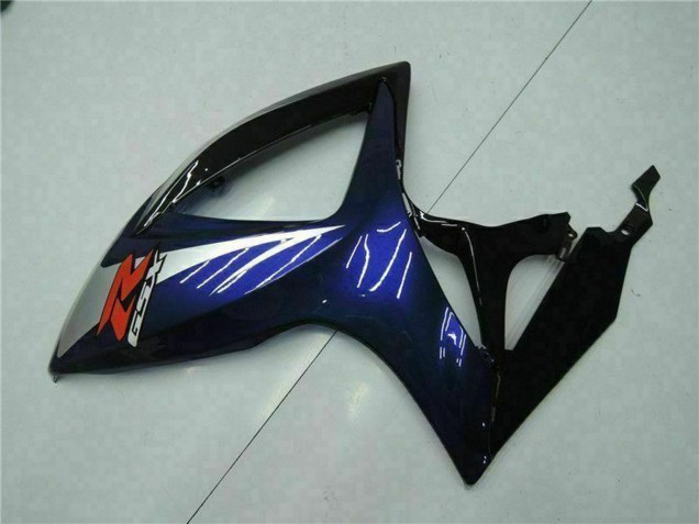 2006-2007 Glossy Black Blue Suzuki GSXR 600/750 Motorcycle Fairings