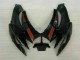 2006-2007 Glossy Black Red Suzuki GSXR 600/750 Motorcycle Fairings