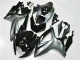 2006-2007 Silver Glossy Black Suzuki GSXR 600/750 Motorcycle Fairings