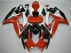 2006-2007 White Red Glossy Black Stripe Suzuki GSXR 600/750 Motorcycle Fairings