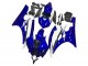 2006-2007 Blue White Black Yamaha YZF R6 Motorcycle Fairings