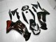 2006-2008 Glossy Black Red Flame Kawasaki EX650 Motorcycle Fairings