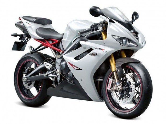 2006-2008 White Triumph Daytona 675 Triple Motorcycle Fairing