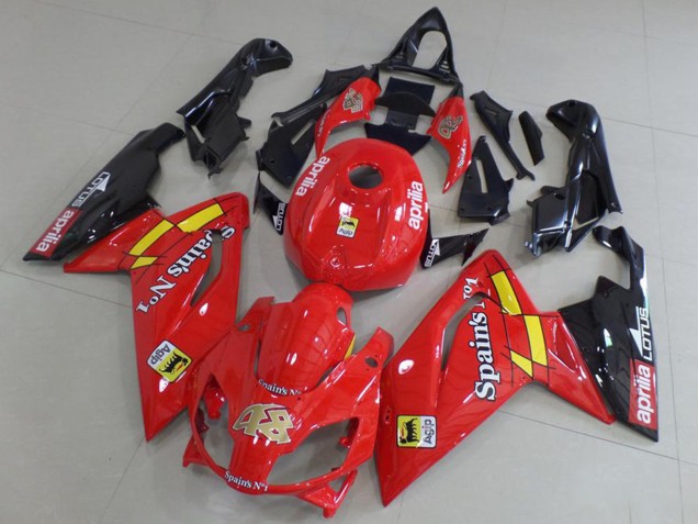 2006-2011 Red Black Yellow Aprilia RS125 Motorcycle Fairings