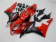 2007-2008 Red Matte Black Honda CBR600RR Bike Fairings