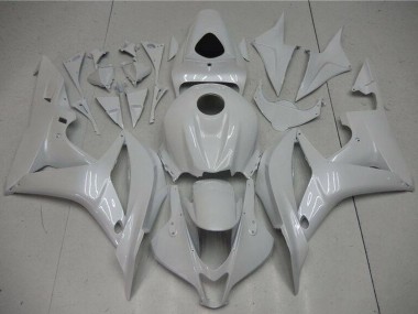 2007-2008 Pearl White Honda CBR600RR Motorcycle Fairings