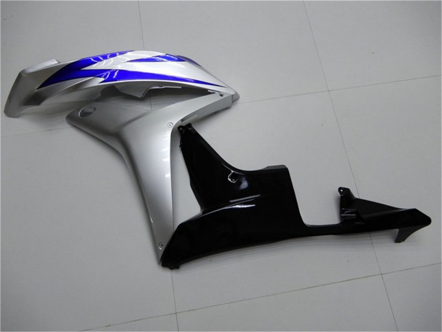 2007-2008 Silver Blue Glossy Black OEM Style Honda CBR600RR Motorcycle Fairings
