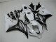 2007-2008 White Glossy Black Honda CBR600RR Bike Fairings