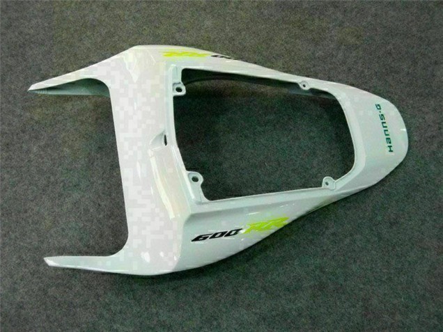 2007-2008 White Green Glossy Black Hannspree Honda CBR600RR Motorcycle Fairing