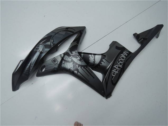 2007-2008 Matte Black Graffiti Honda CBR600RR Motorcycle Fairings