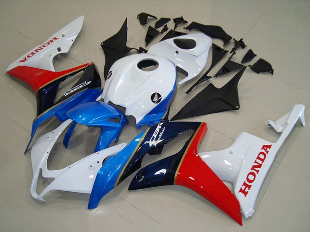 2007-2008 White Blue Red Glossy Black Honda CBR600RR Motorcycle Fairing