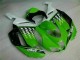 2007-2008 Green White Ninja Kawasaki ZX6R Motorcycle Fairings