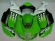 2007-2008 Green White Ninja Kawasaki ZX6R Motorcycle Fairings