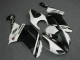 2007-2008 Black White Elf Kawasaki ZX6R Motorcycle Fairings