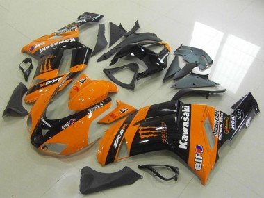 2007-2008 Orange Monster Kawasaki ZX6R Motorcycle Fairings