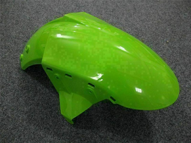 2007-2008 Green Black Kawasaki ZX6R Motorcycle Fairing Kits