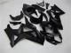 2007-2008 Glossy Black Matte Black No Decal Suzuki GSXR 1000 Motorcycle Fairings