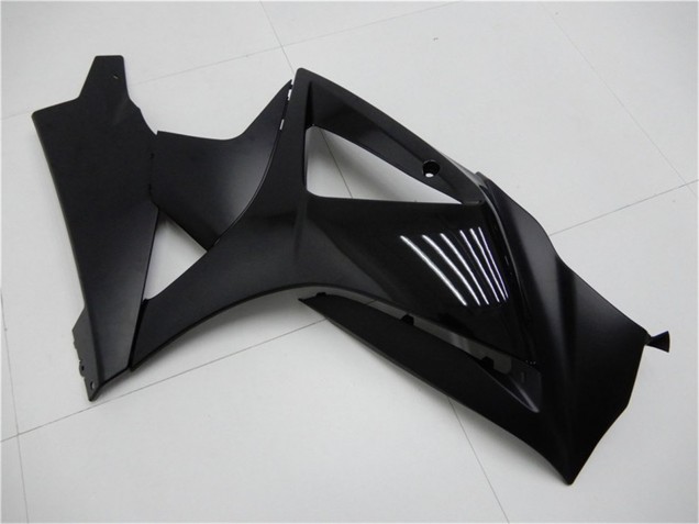 2007-2008 Glossy Black Matte Black No Decal Suzuki GSXR 1000 Motorcycle Fairings