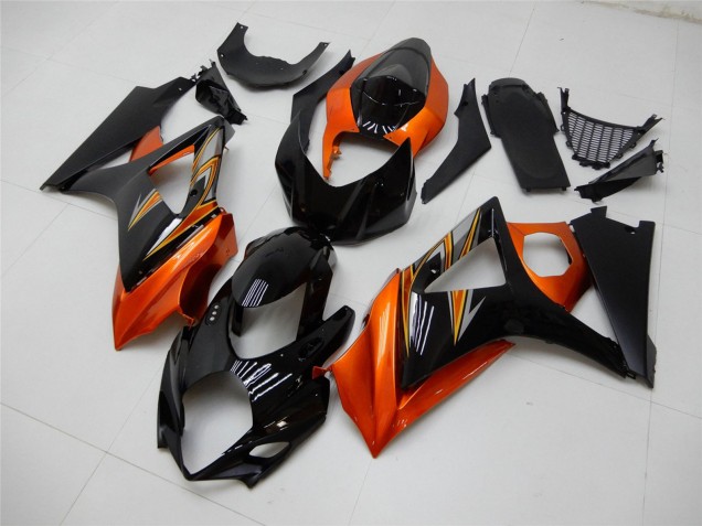2007-2008 Orange Black Suzuki GSXR 1000 Motorcycle Fairing
