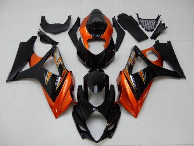 2007-2008 Orange Black Suzuki GSXR 1000 Motorcycle Fairing