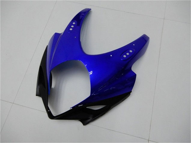2007-2008 White Blue Black No Decal Suzuki GSXR 1000 Motorcycle Fairings