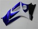 2007-2008 White Blue Black No Decal Suzuki GSXR 1000 Motorcycle Fairings