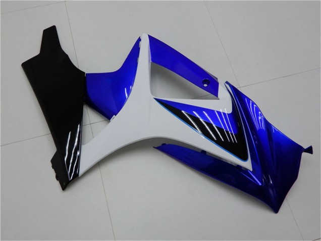 2007-2008 White Blue Black No Decal Suzuki GSXR 1000 Motorcycle Fairings