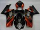 2007-2008 Black Orange Suzuki GSXR 1000 Motorcycle Fairings