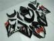 2007-2008 Glossy Black Red White Suzuki GSXR 1000 Motorcycle Fairings