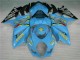 2007-2008 Blue Gold Black Rizla Suzuki GSXR 1000 Motorcycle Fairing Kits