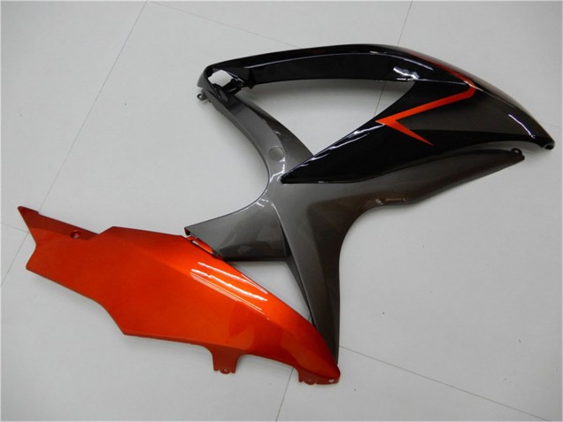 2008-2010 Orange Grey Glossy Black Suzuki GSXR 600/750 Motorcycle Fairings
