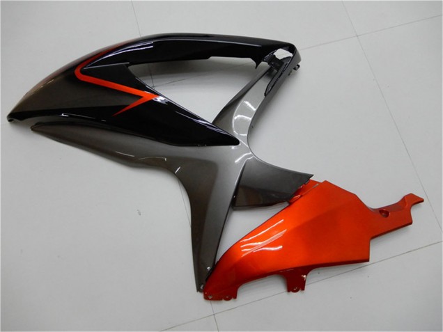 2008-2010 Orange Grey Glossy Black Suzuki GSXR 600/750 Motorcycle Fairings