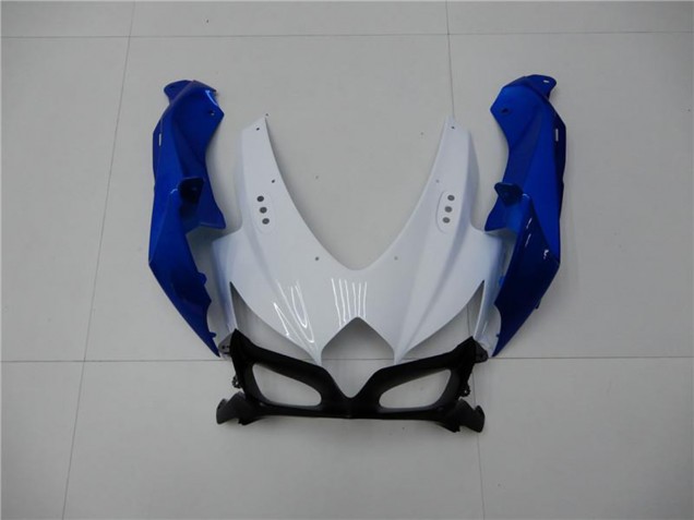 2008-2010 White Blue Suzuki GSXR 600/750 Motorcycle Fairings