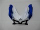 2008-2010 White Blue Suzuki GSXR 600/750 Motorcycle Fairings