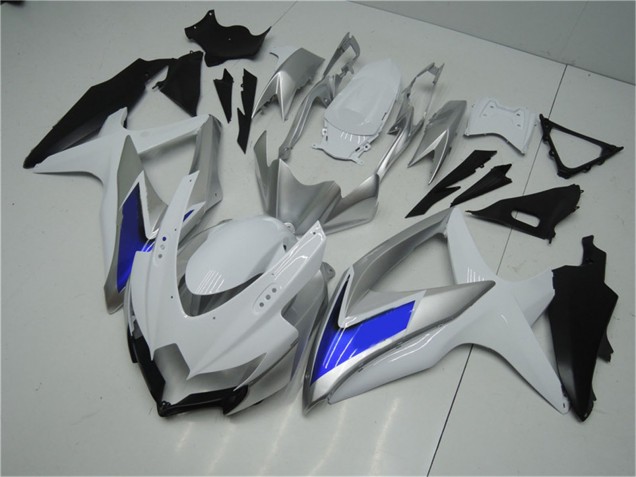 2008-2010 Silver White Blue Black Suzuki GSXR 600/750 Motorcycle Fairings
