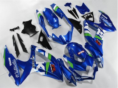 2008-2010 Blue White Green Black Suzuki GSXR 600/750 Motorcycle Fairings