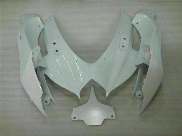 2008-2010 White Suzuki GSXR 600/750 Motorcycle Fairings