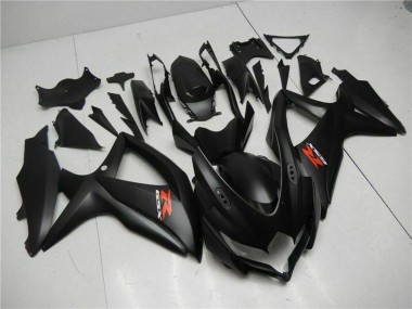 2008-2010 Matte Black Red Suzuki GSXR 600/750 Motorcycle Fairings