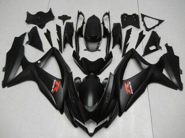2008-2010 Matte Black Red Suzuki GSXR 600/750 Motorcycle Fairings