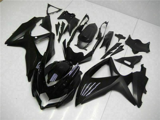 2008-2010 Glossy Black Matte Black Suzuki GSXR 600/750 Motorcycle Fairings