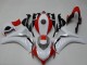2008-2011 White Red Honda CBR1000RR Motorcycle Fairings