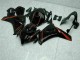2008-2011 Glossy Black Red Honda CBR1000RR Motorcycle Fairings