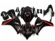 2008-2011 Glossy Black Red Honda CBR1000RR Motorcycle Fairings