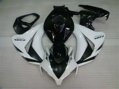 2008-2011 White Glossy Black Honda CBR1000RR Motorcycle Fairings Kits